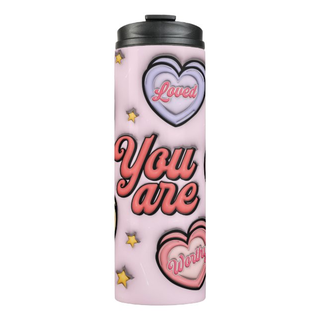 Heart Candy Thermal Tumbler (Front)
