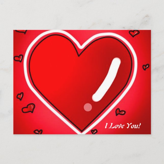 Heart Card I love You (Front)