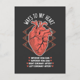 Heart Cardiology Echo Medical Student Cardiologist Postcard