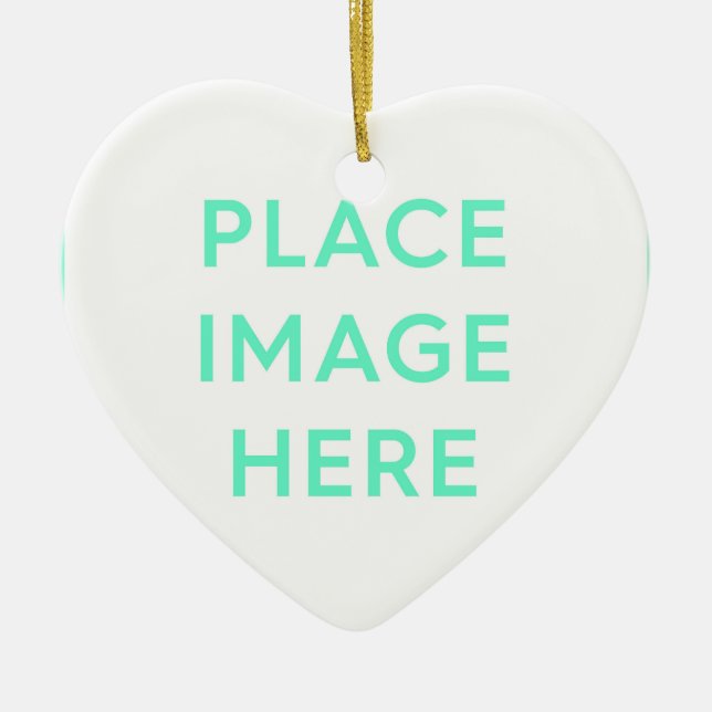 Heart Ceramic Ornament (Front)