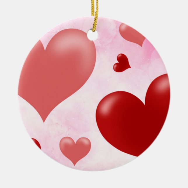 Heart Ceramic Ornament (Front)