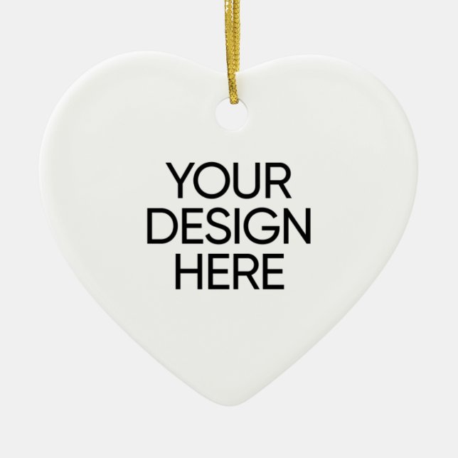 Heart Ceramic Ornament (Front)