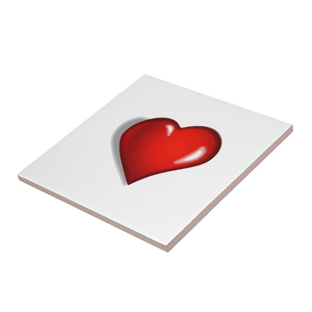heart ceramic tile (Side)