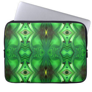 Heart Chakra Energy Repeat Pattern Laptop Sleeve