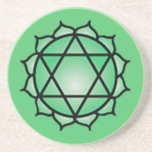 Heart Chakra Sandstone Drink Coaster