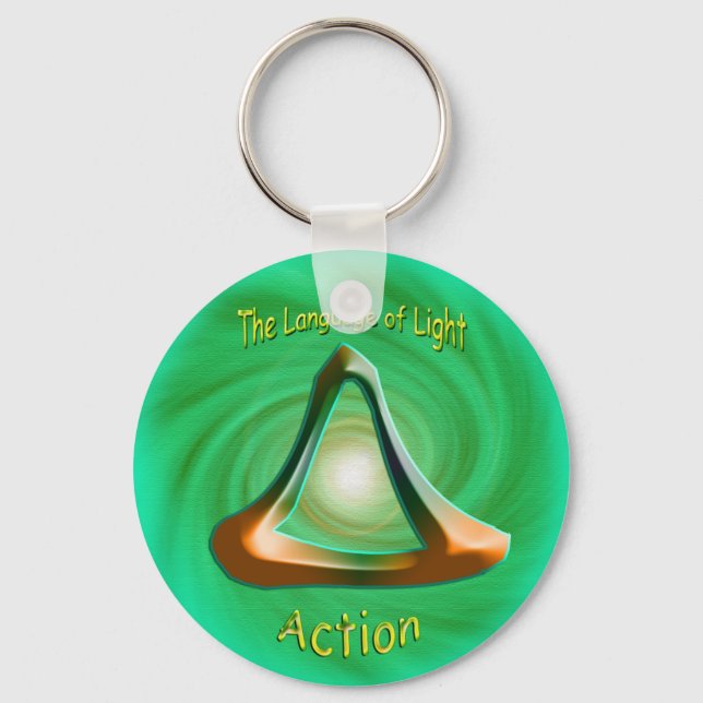 Heart Chakra - Symbol of Action Keychain (Front)
