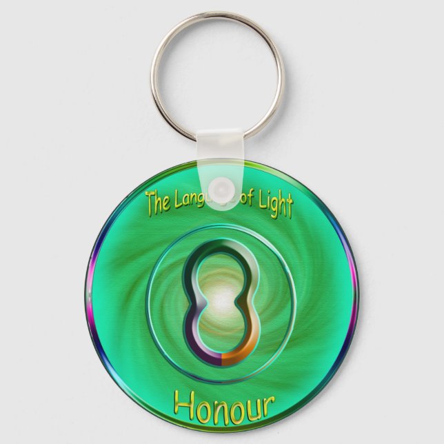 Heart Chakra - Symbol of Honour Keychain (Front)