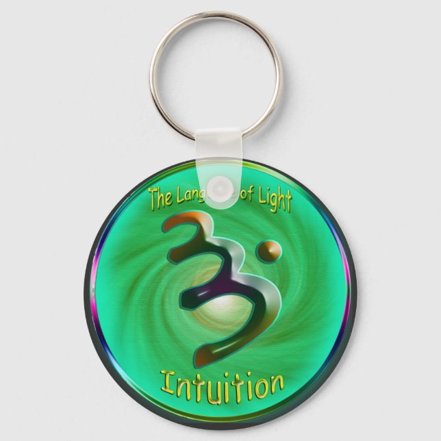 Heart Chakra - Symbol of intuition Keychain (Front)