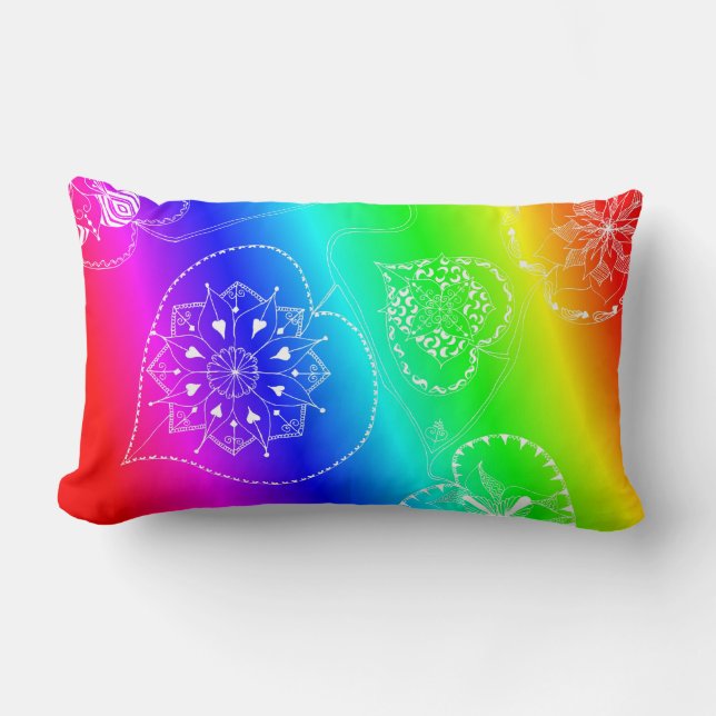 Heart chakra throw pillow (Front)