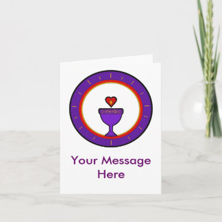 Heart Chalice Card Personalise