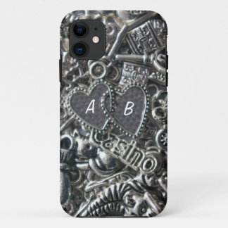 Heart charms iPhone 11 case