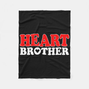 Heart Chd Warrior Brother Congenital Heart Disease Fleece Blanket