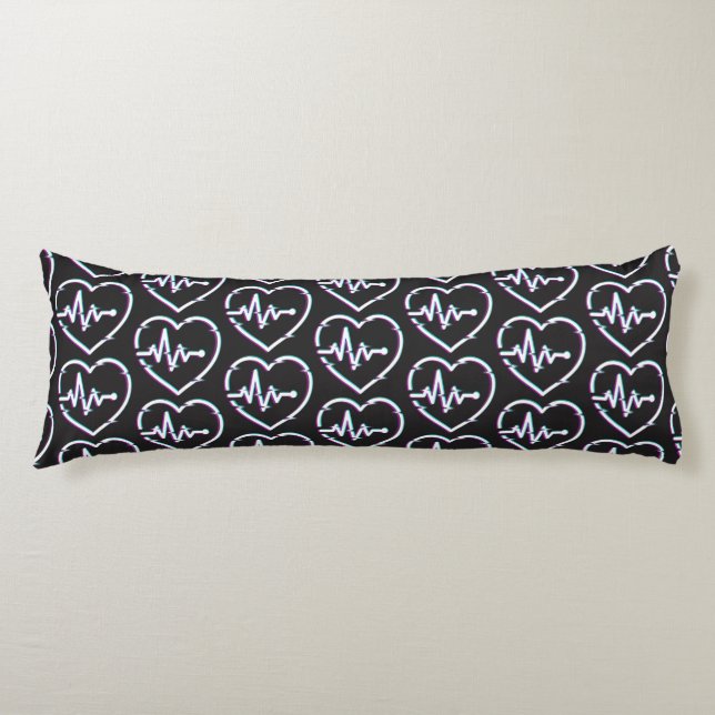 Heart Check Body Pillow (Front)