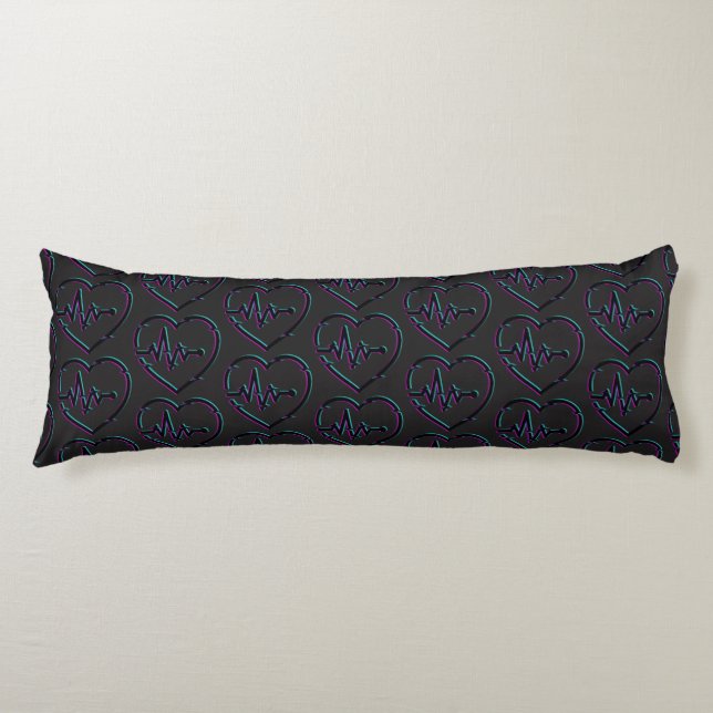 Heart Check Body Pillow (Front)