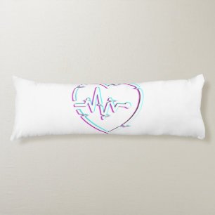 Heart Check Body Pillow
