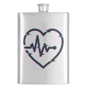 Heart Check Classic Flask