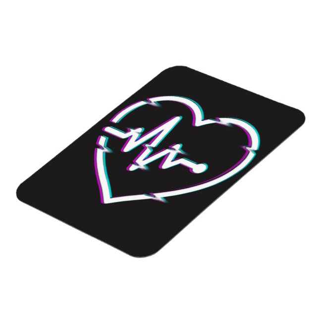 Heart Check Flexible Photo Magnet (Left Side)