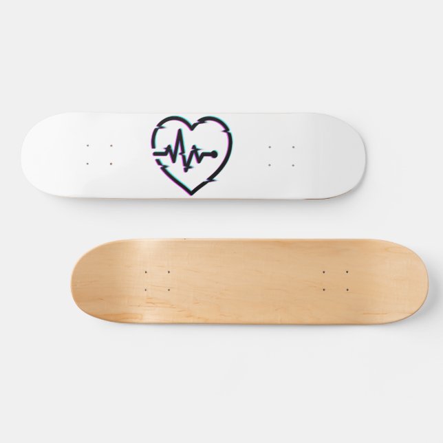 Heart Check Skateboard Deck (Horz)