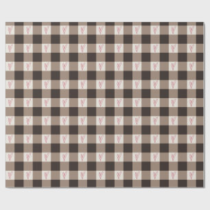 Heart Checker Wrapping Paper Cute Aesthetic