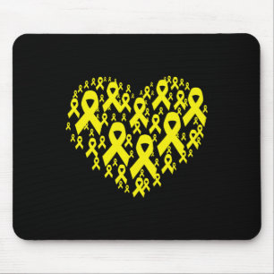 Heart Childhood Cancer Awareness Mouse Pad