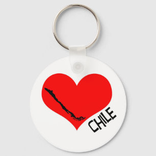 Heart Chile llavero Key Ring