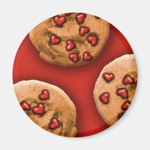 Heart Chip Cookie Magnet