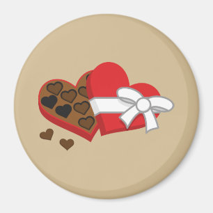 Heart Chocolate Gift Box - Valentine's Day Magnet