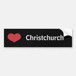 Heart Christchurch Bumper Sticker