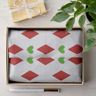 Heart Christmas Tissue Paper | Festive Gift Wrap