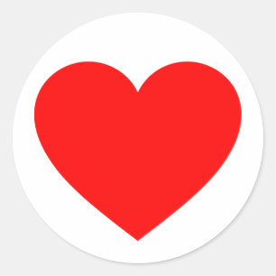 Heart Classic Round Sticker