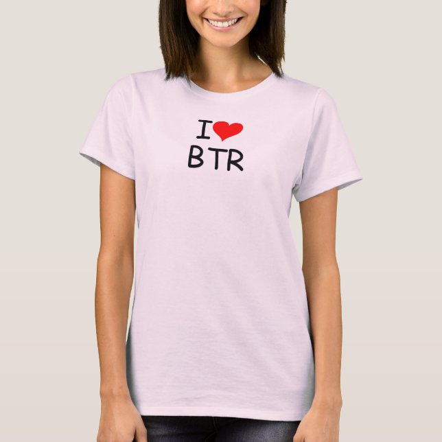heart_clip_art_01, I, BTR T-Shirt (Front)