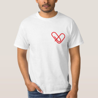 Heart Clip on Men's T-Shirt