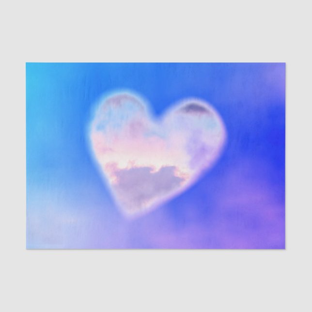 HEART CLOUDS Tissue Paper (Front)