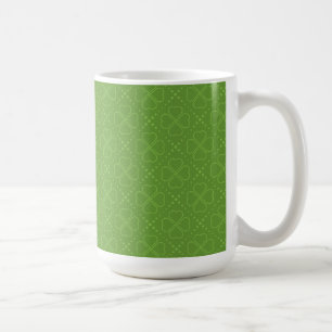 Heart Clover Pattern Coffee Mug