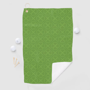 Heart Clover Pattern Golf Towel