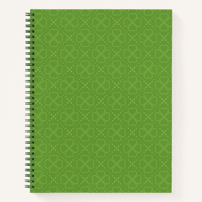 Heart Clover Pattern Notebook (Front)