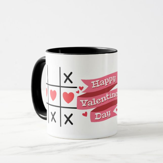 Heart, coffee mug, Valentine's gift Mug (Front Left)