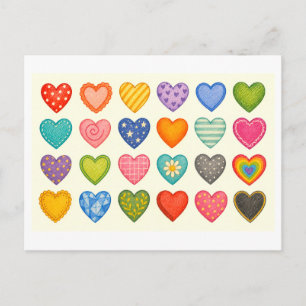 Heart Collage Postcard