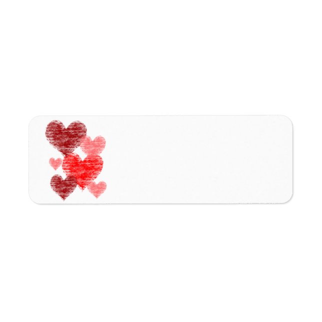 Heart Collage Return Address Label (Front)