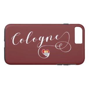 Heart Cologne Cell Phone Case, Köln iPhone 8 Plus/7 Plus Case