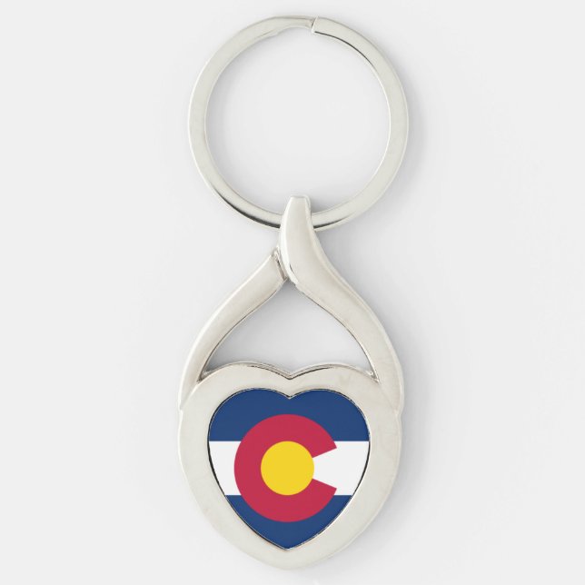 Heart Colorado key chain (Front)
