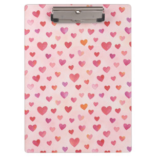 Heart Confetti Pattern Clipboard