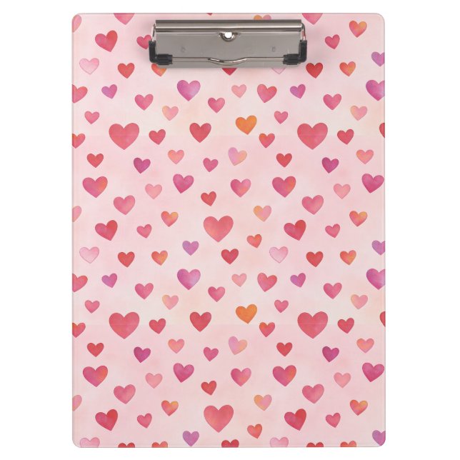 Heart Confetti Pattern Clipboard (Front)
