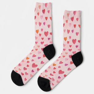 Heart Confetti Pattern Socks