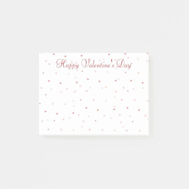 Heart Confetti Post-It Notes (Front)