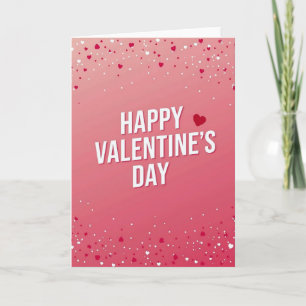 Heart Confetti Valentine Card