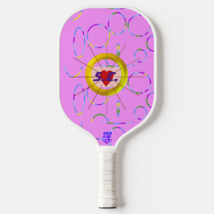Heart Cool Pink Cool Pickleball Paddle