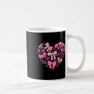 Heart Coquette Bow Valentine Women Girl Coffee Mug
