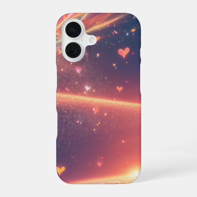 Heart Cosmic Aurora Fantasy Phone Case (Back)