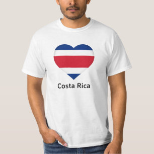 Heart - Costa Rica Flag T-Shirt
